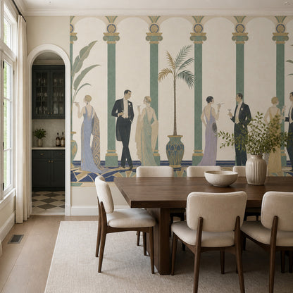 Art Deco Wallpaper 1920s Flapper Wall Mural
