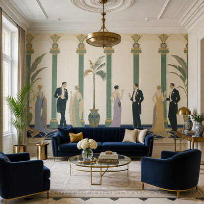 Art Deco Wallpaper 1920s Flapper Wall Mural