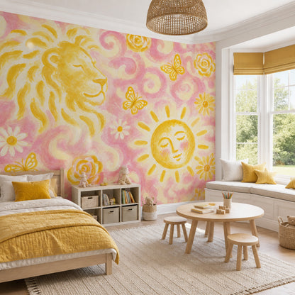 Watercolor Texture Wallpaper Pastel Whimsical Removable Wall Decor