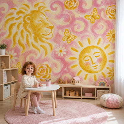 Watercolor Texture Wallpaper Pastel Whimsical Removable Wall Decor