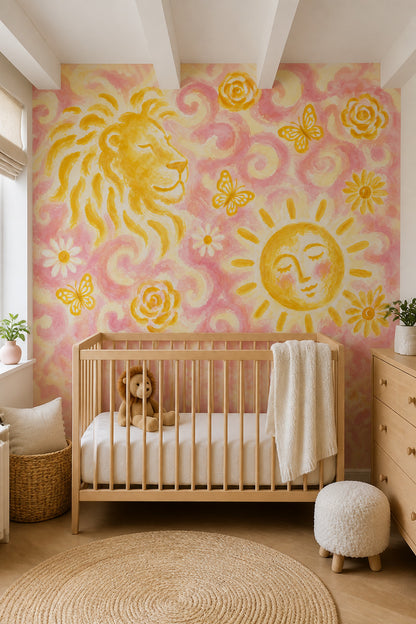 Watercolor Texture Wallpaper Pastel Whimsical Removable Wall Decor