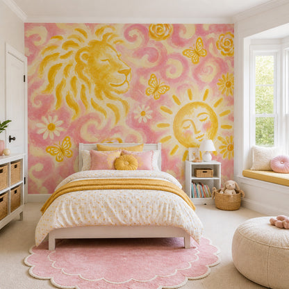 Watercolor Texture Wallpaper Pastel Whimsical Removable Wall Decor