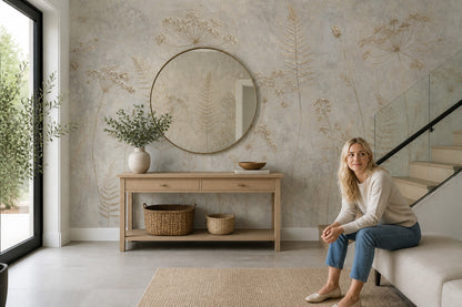 Botanical Wallpaper Floral Removable Fern Wall Decor