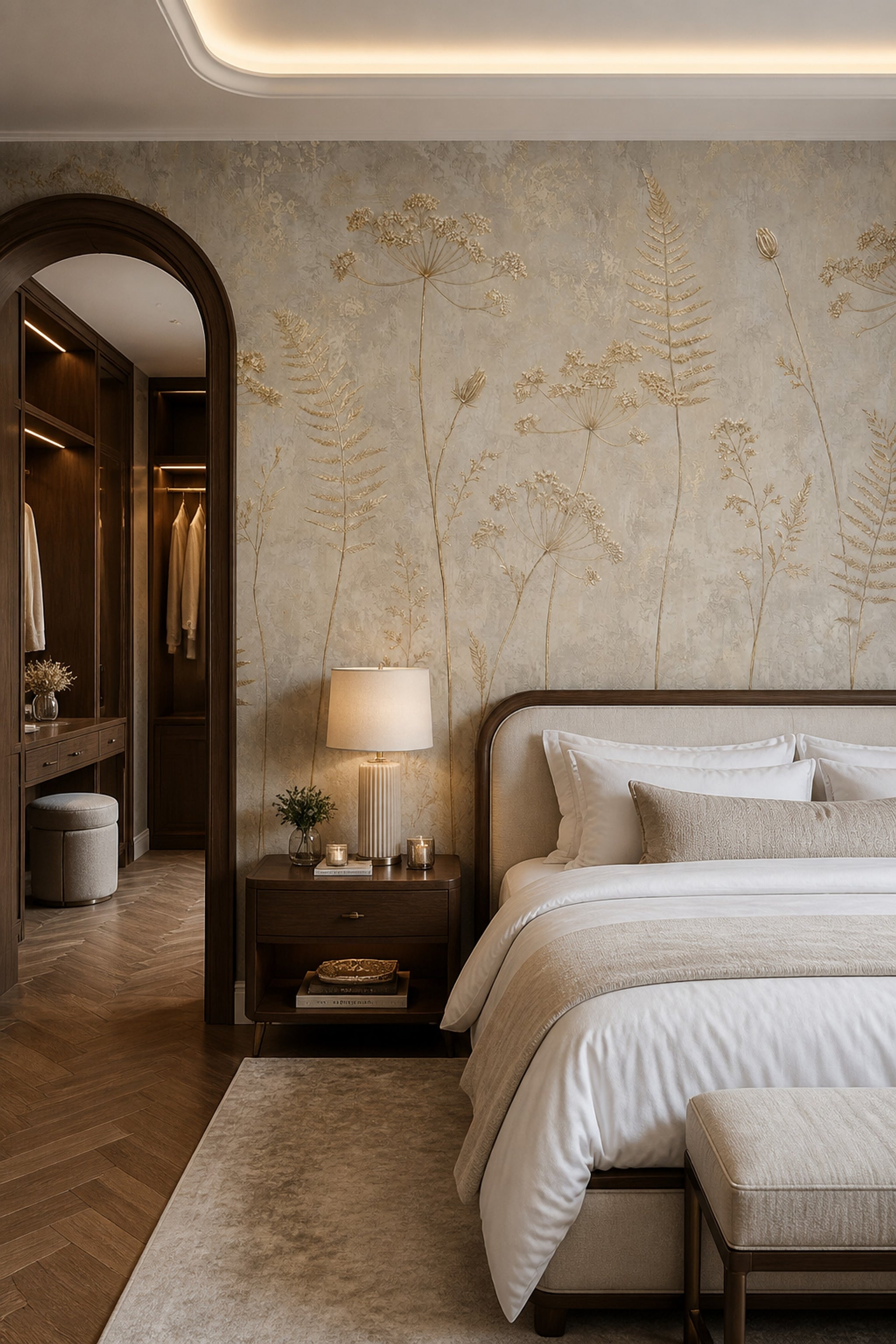 Botanical Wallpaper Floral Removable Fern Wall Decor