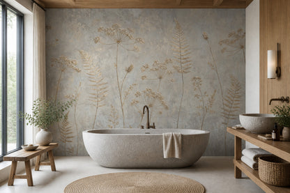 Botanical Wallpaper Floral Removable Fern Wall Decor