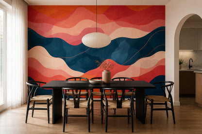 Mid Century Modern Wallpaper Modern Contemporary Removable Wall Decor