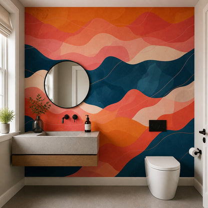 Mid Century Modern Wallpaper Modern Contemporary Removable Wall Decor