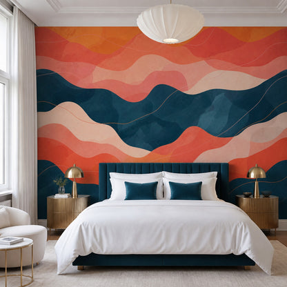 Mid Century Modern Wallpaper Modern Contemporary Removable Wall Decor