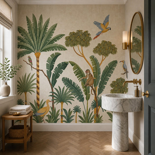 Jungle Wallpaper Tropical Vintage Wall Mural