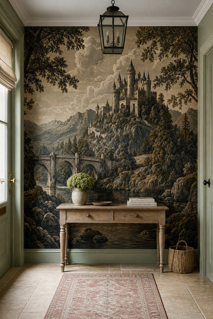 Cloudy Sky Wallpaper Overcast Removable Stormy Wall Decor
