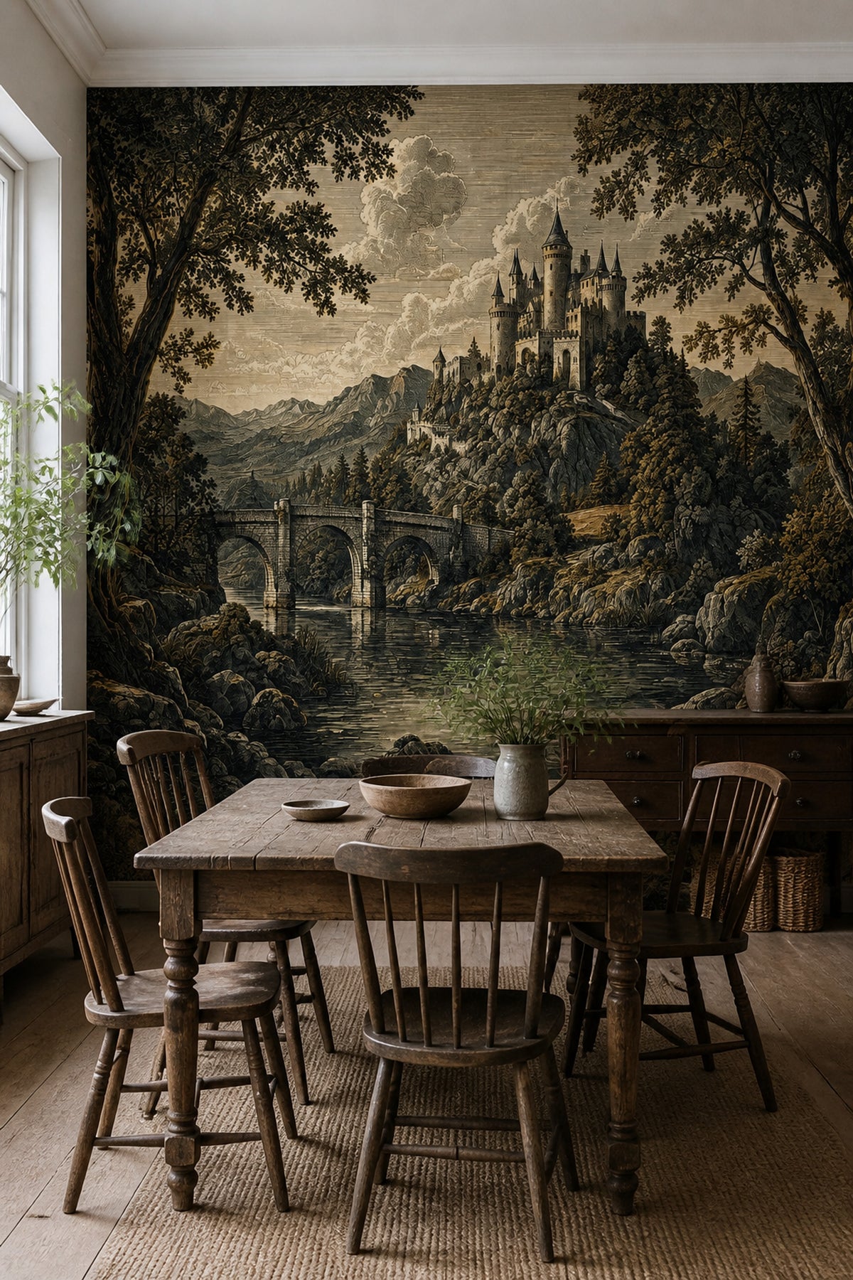 Cloudy Sky Wallpaper Overcast Removable Stormy Wall Decor