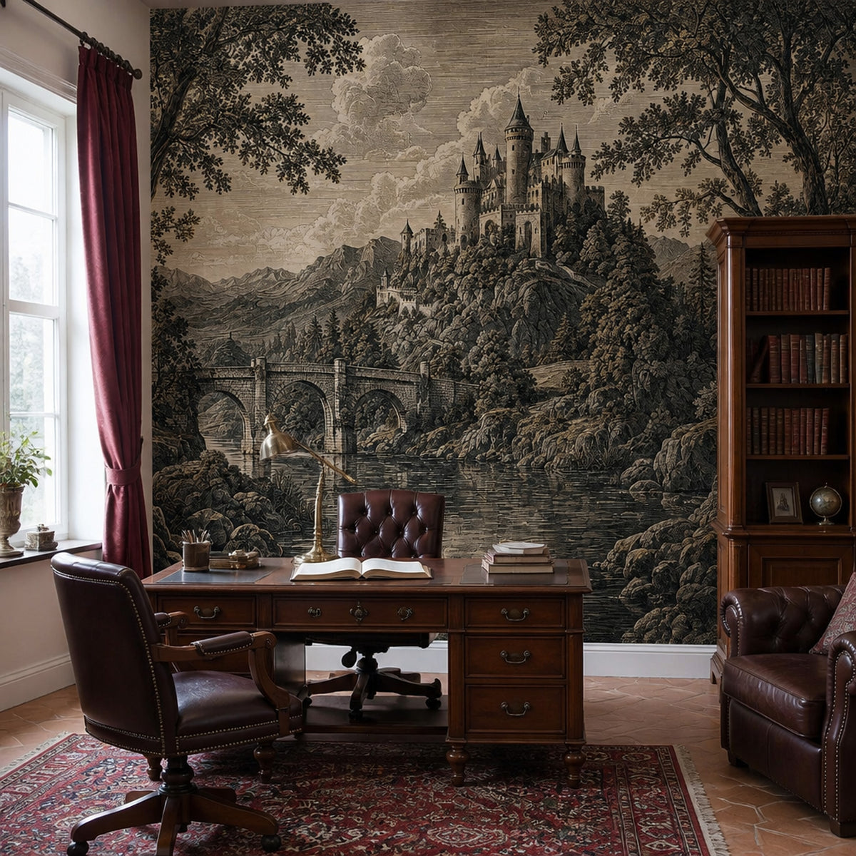 Cloudy Sky Wallpaper Overcast Removable Stormy Wall Decor