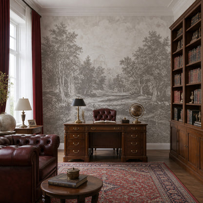 Cloudy Sky Wallpaper Overcast Gray Removable Wall Decor