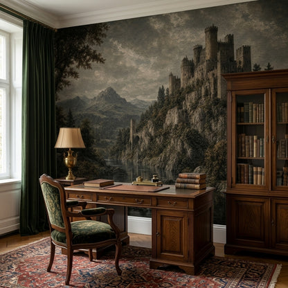 Walls Wallpaper Stone Bridge Medieval Castle Wall Mural