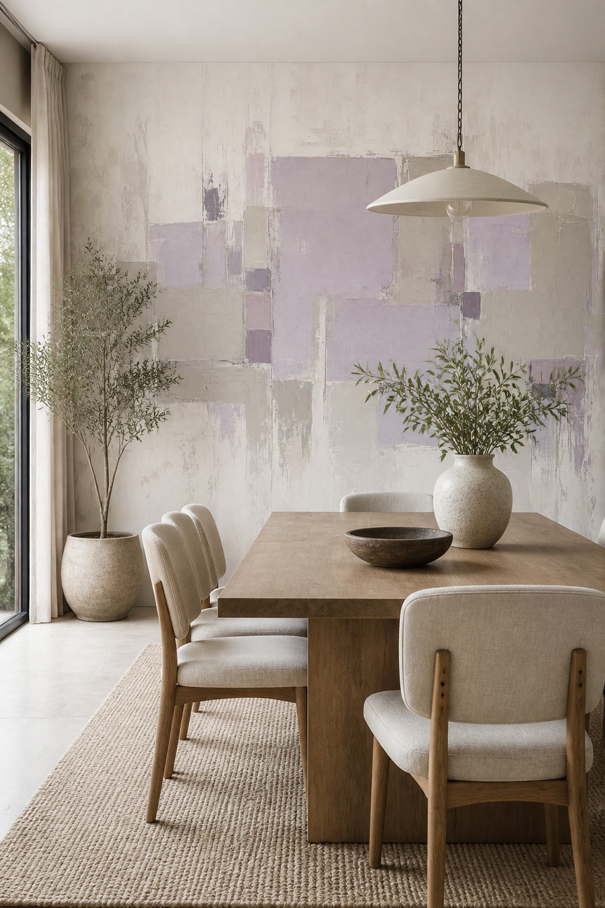 Abstract Wallpaper Geometric Rectangles Wall Mural
