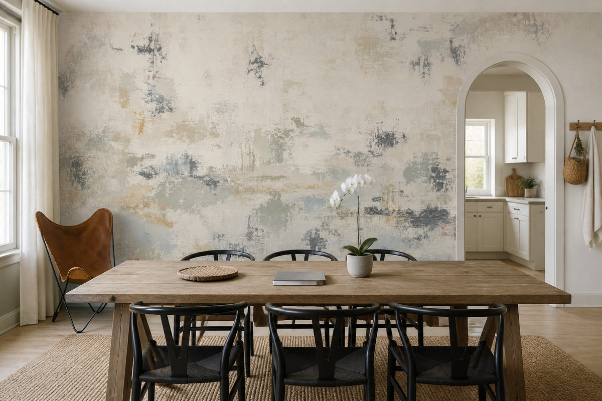 Textured Wallpaper Abstract Distressed Removable Wall Decor