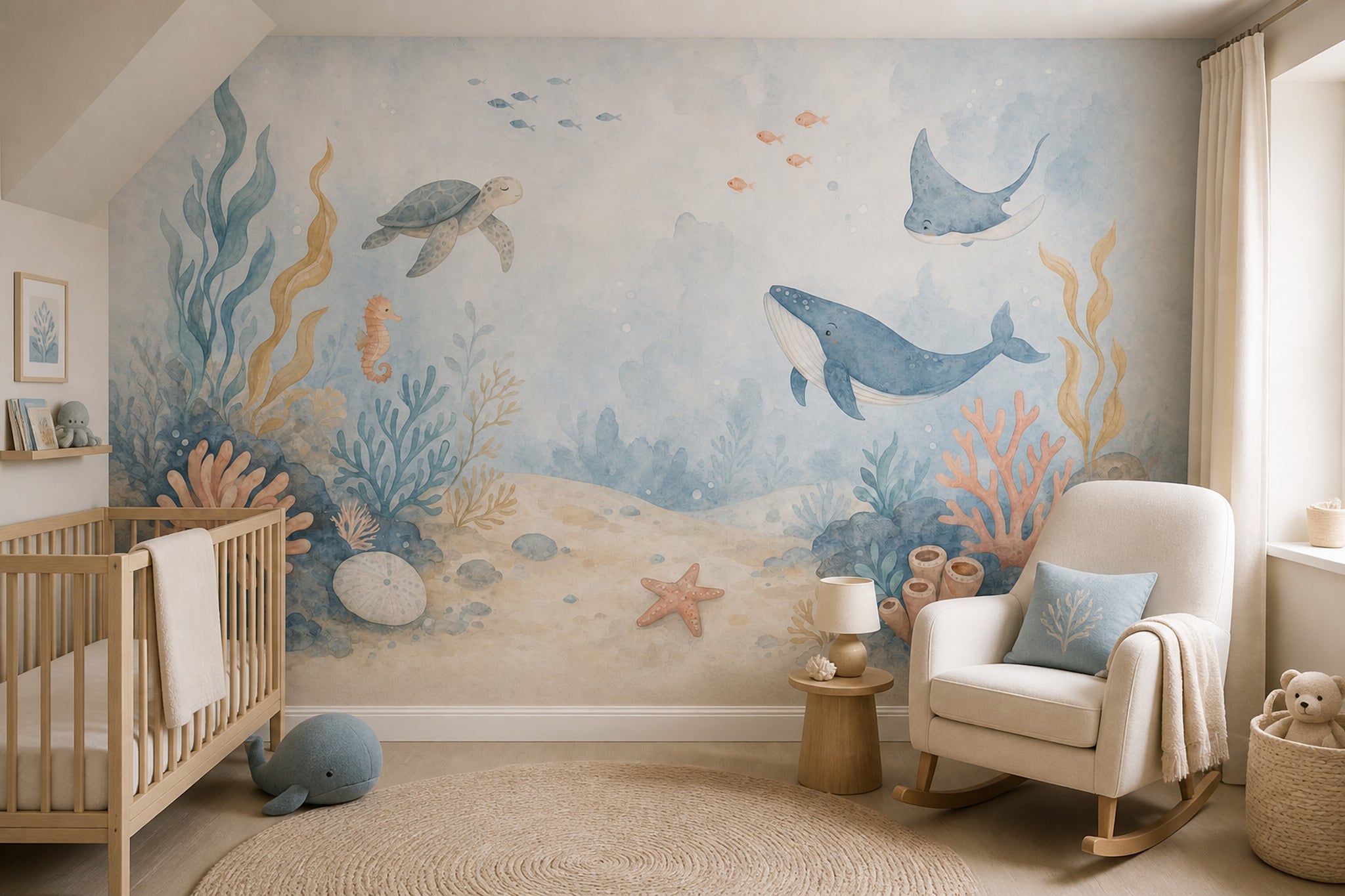 Underwater Wallpaper Ocean Sea Animals Wall Mural