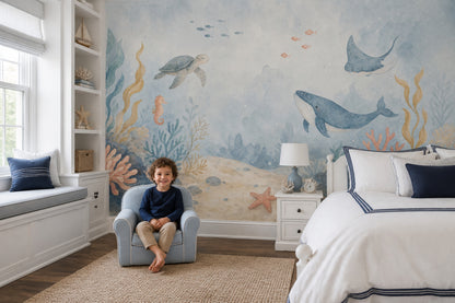 Underwater Wallpaper Ocean Sea Animals Wall Mural