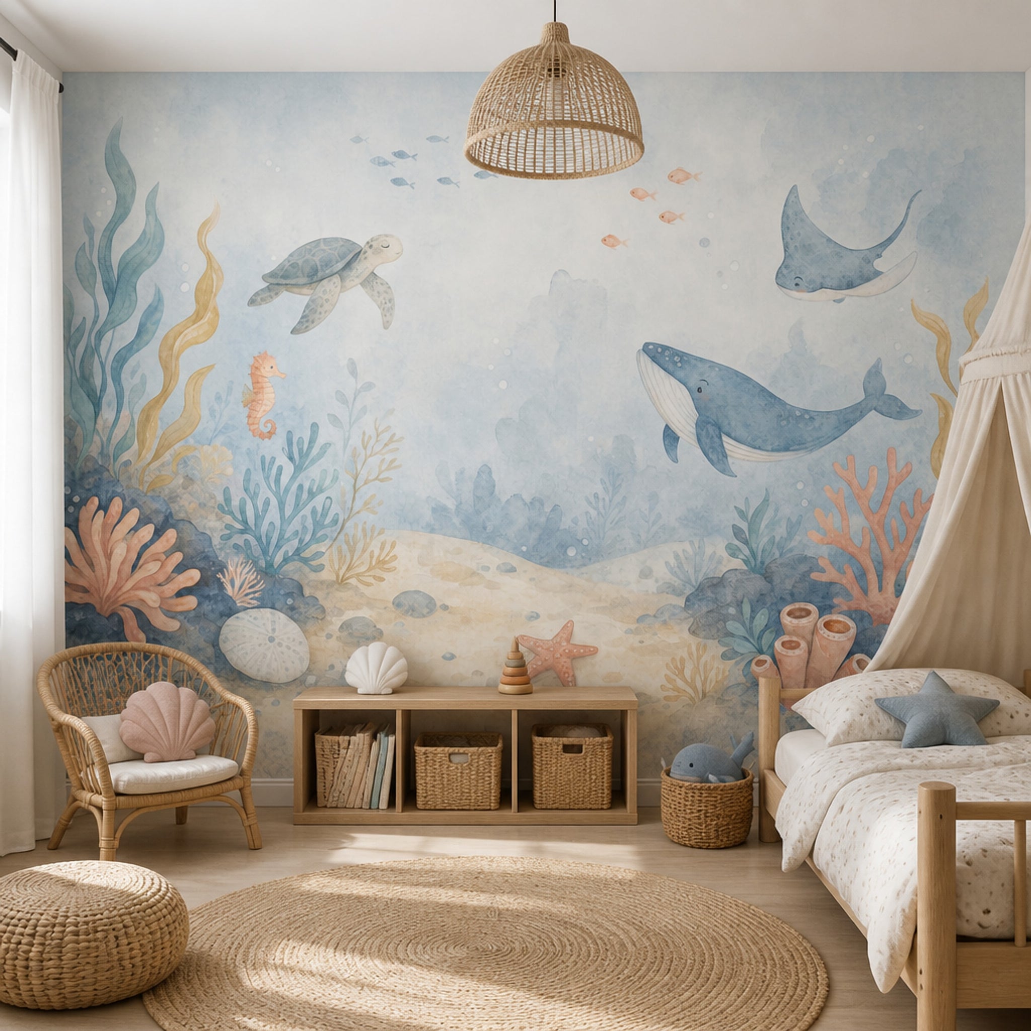 Underwater Wallpaper Ocean Sea Animals Wall Mural