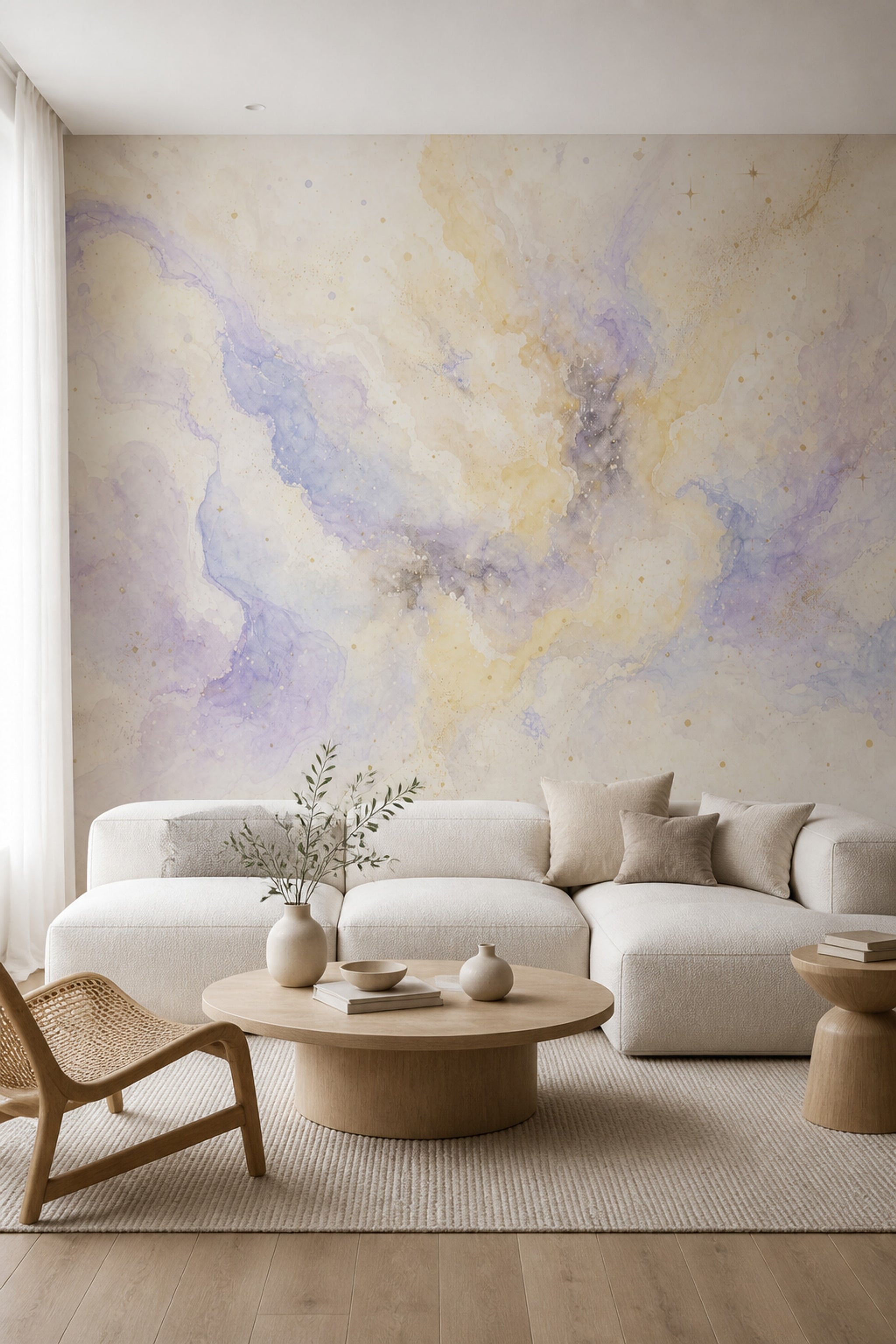 White Background Wallpaper Light Removable Neutral Wall Decor