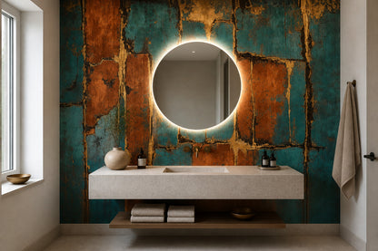 Abstract Wallpaper Geometric Dark Removable Wall Decor