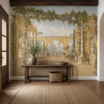 Italian Villa Wallpaper Classical Garden Removable Mediterranean Wall Decor