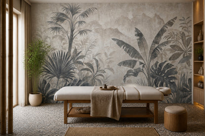 Botanical Mural Wallpaper Tropical Foliage Jungle Garden Wall Mural