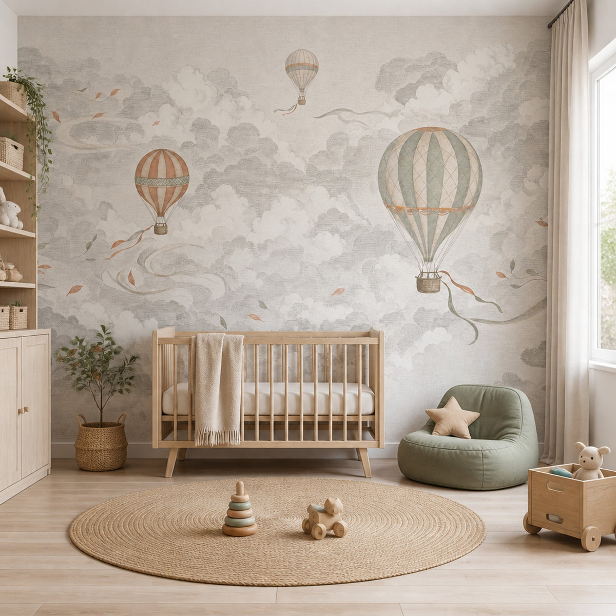 Cloudy Sky Wallpaper Sky Removable Air Wall Decor