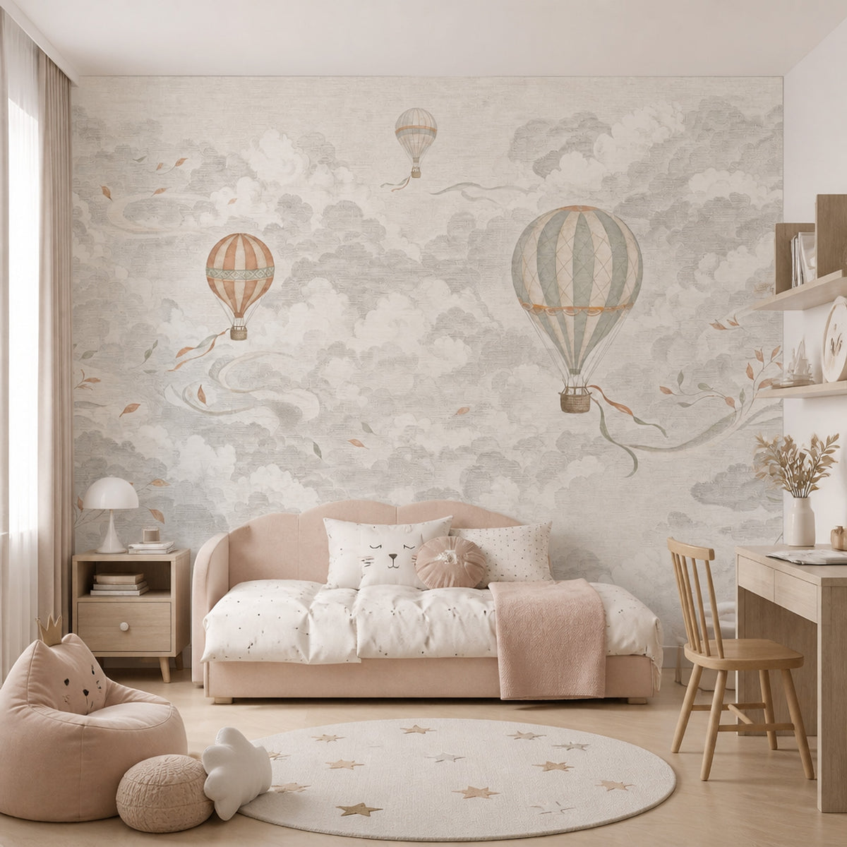 Cloudy Sky Wallpaper Sky Removable Air Wall Decor