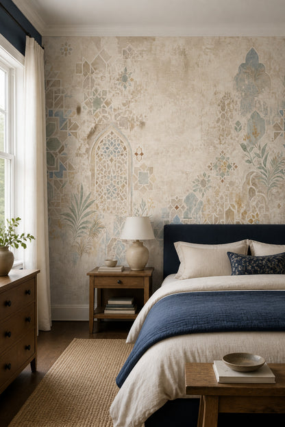 Moroccan Wallpaper Geometric Vintage Wall Mural