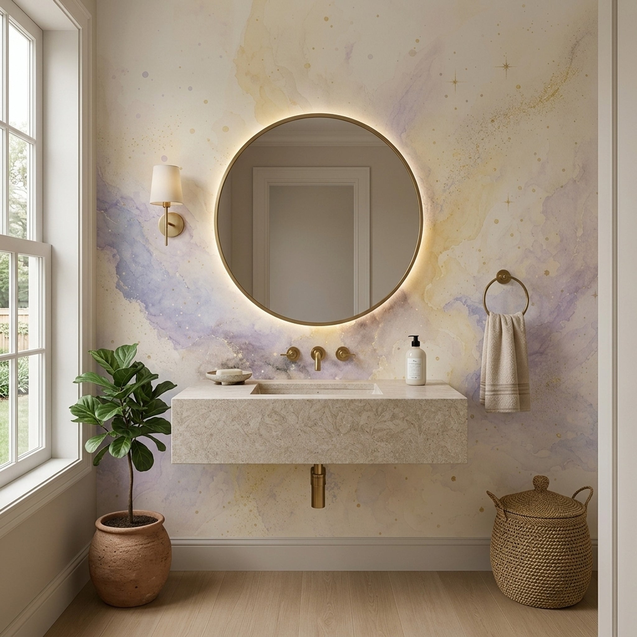 White Background Wallpaper Light Removable Neutral Wall Decor