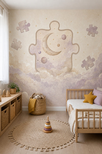 Cloudy Sky Wallpaper Pastel Sky Dreamy Sky Removable Wall Decor