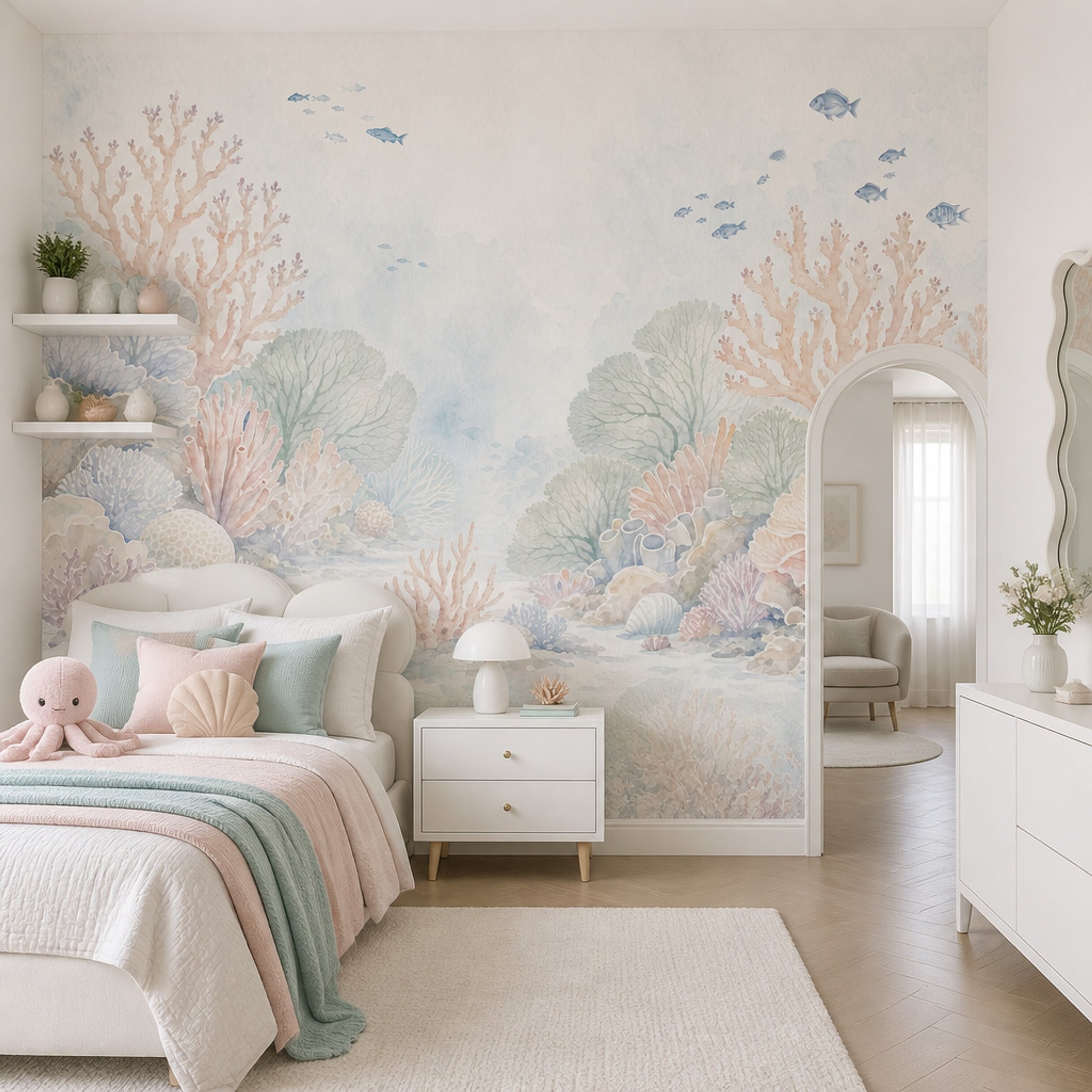 Underwater Reef Wallpaper Coral Fish Wall Mural