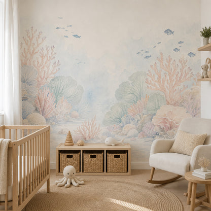 Underwater Reef Wallpaper Coral Fish Wall Mural