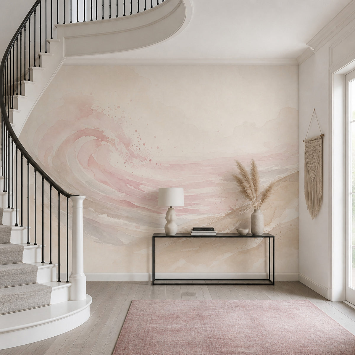 Watercolor Wallpaper Abstract Removable Coastal Wall Decor