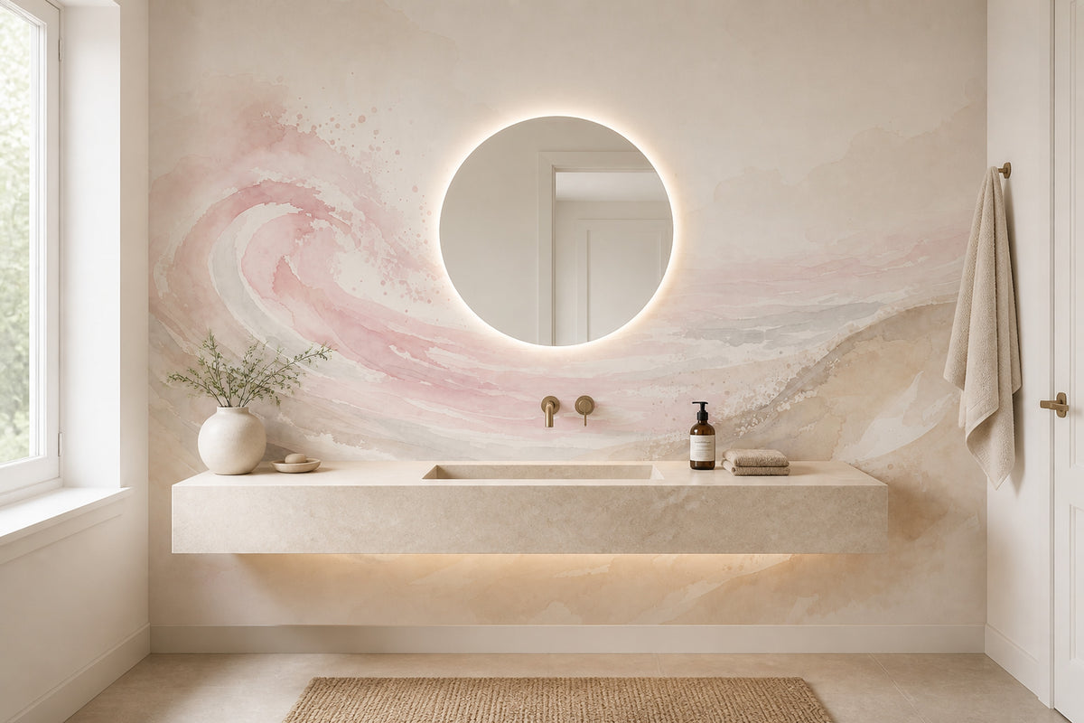 Watercolor Wallpaper Abstract Removable Coastal Wall Decor