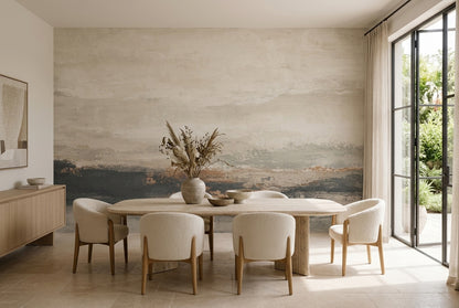 Textured Plaster Wallpaper Distressed Abstract Wall Mural