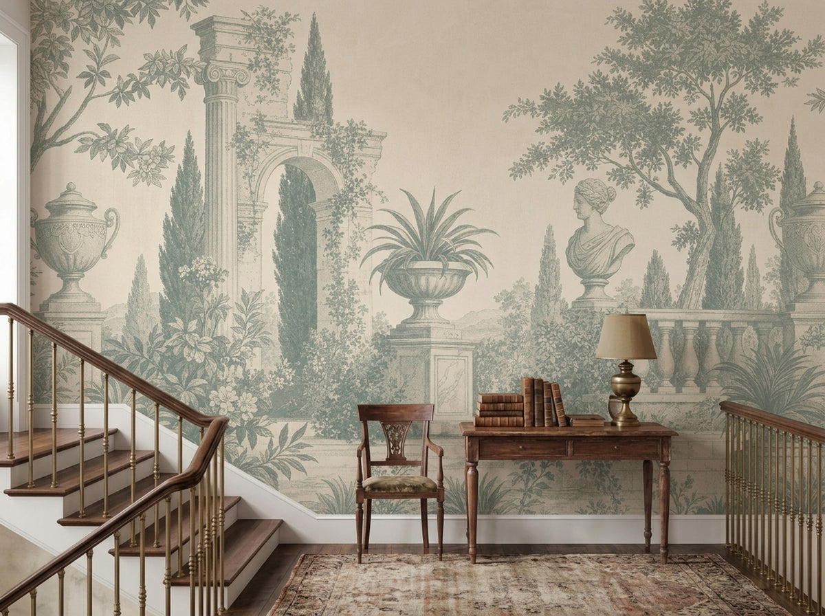 Toile Wallpaper Classical Garden Mediterranean Wall Mural