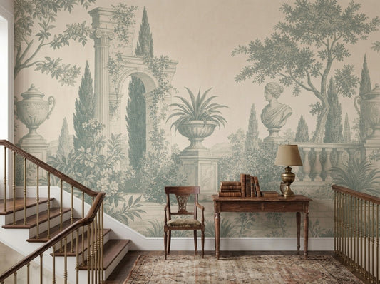 Toile Wallpaper Classical Garden Mediterranean Wall Mural