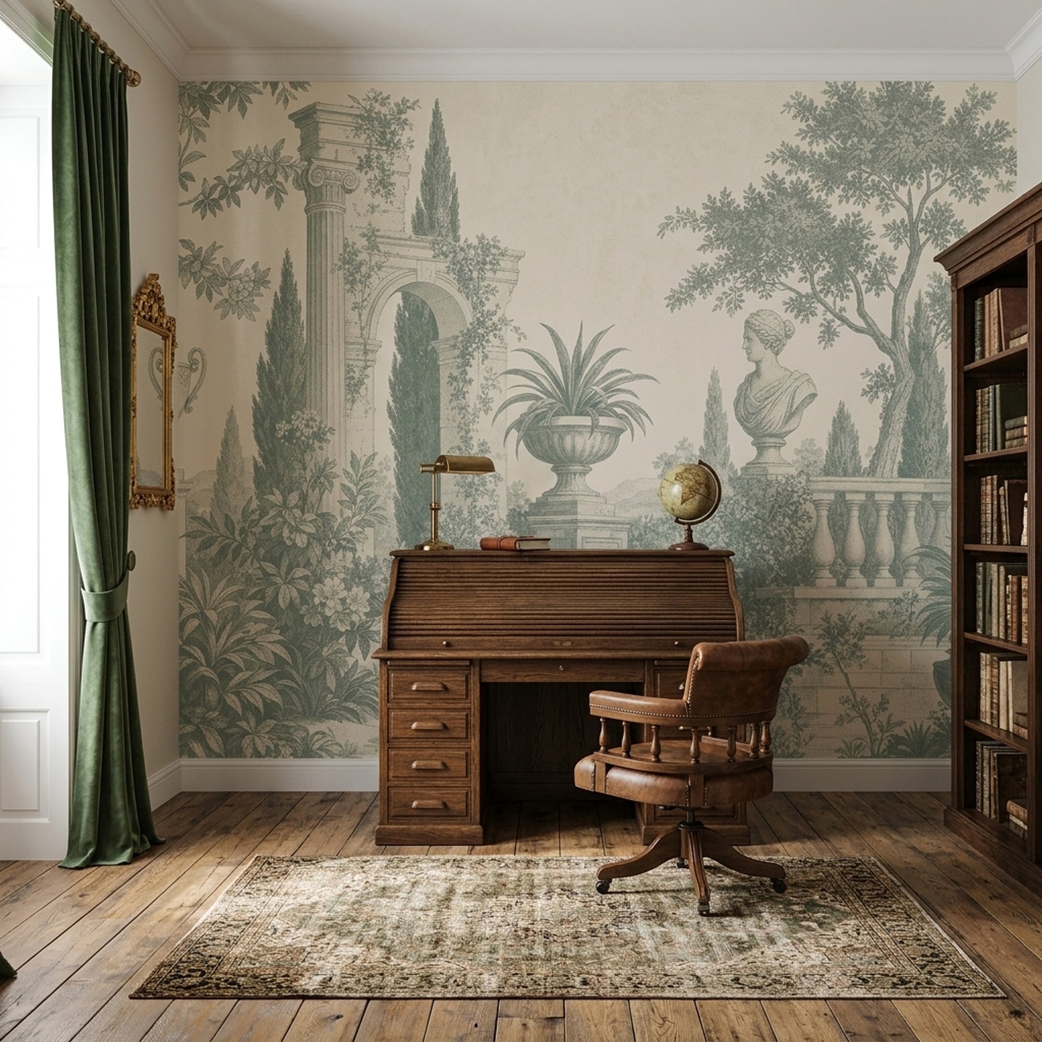 Toile Wallpaper Classical Garden Mediterranean Wall Mural