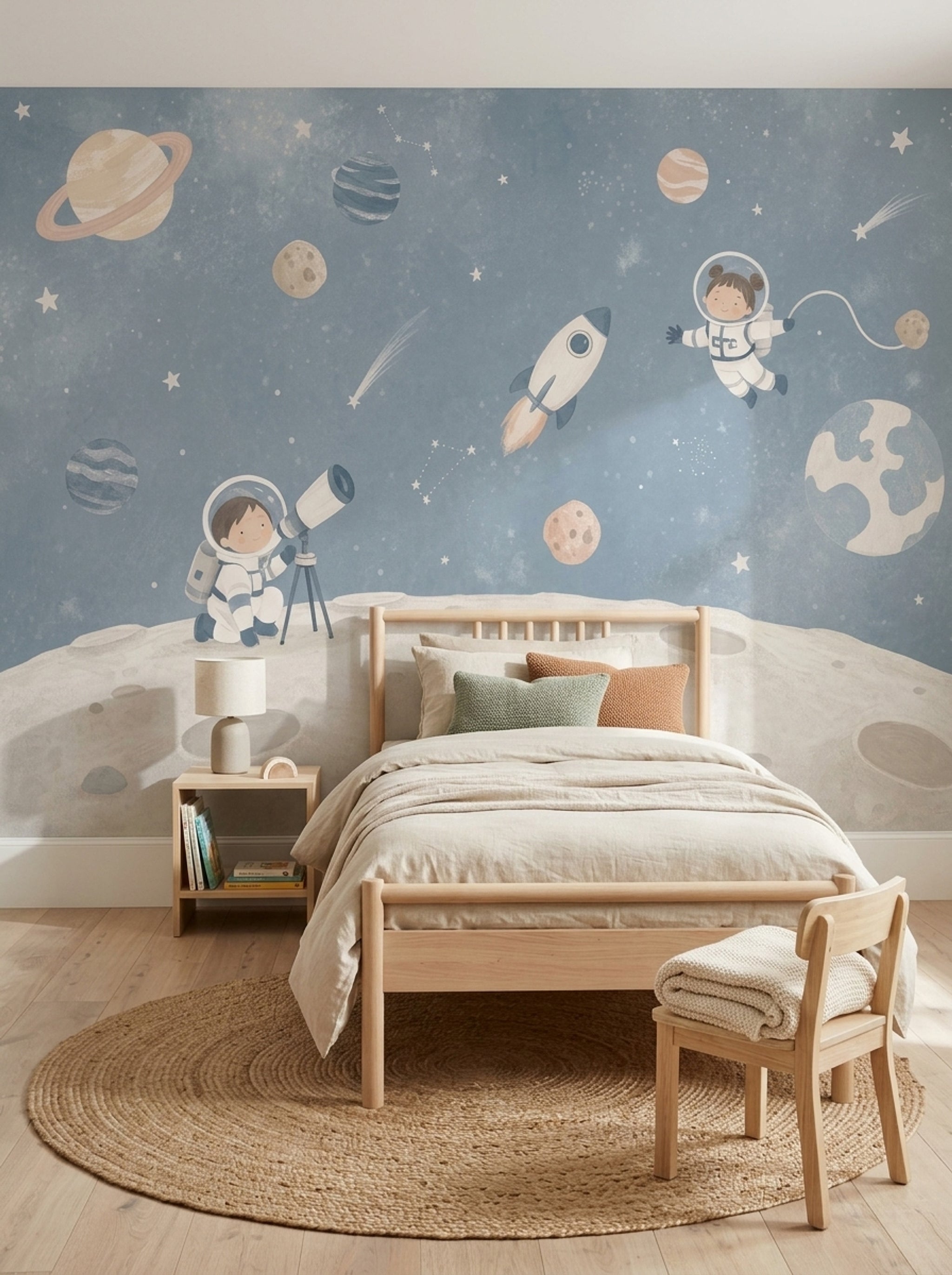 Floating In Space Wallpaper Outer Space Removable Kids Room Wall Decor