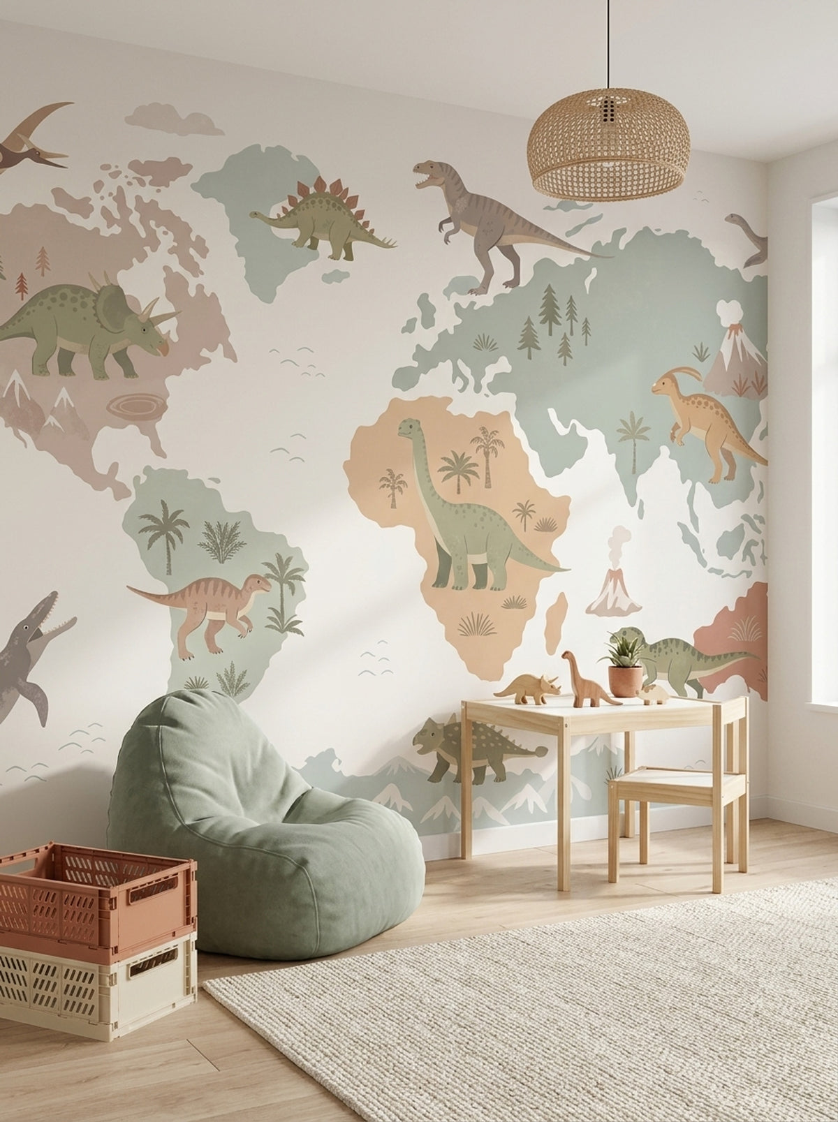Dinosaur Map Wallpaper World Map Map World Wall Mural
