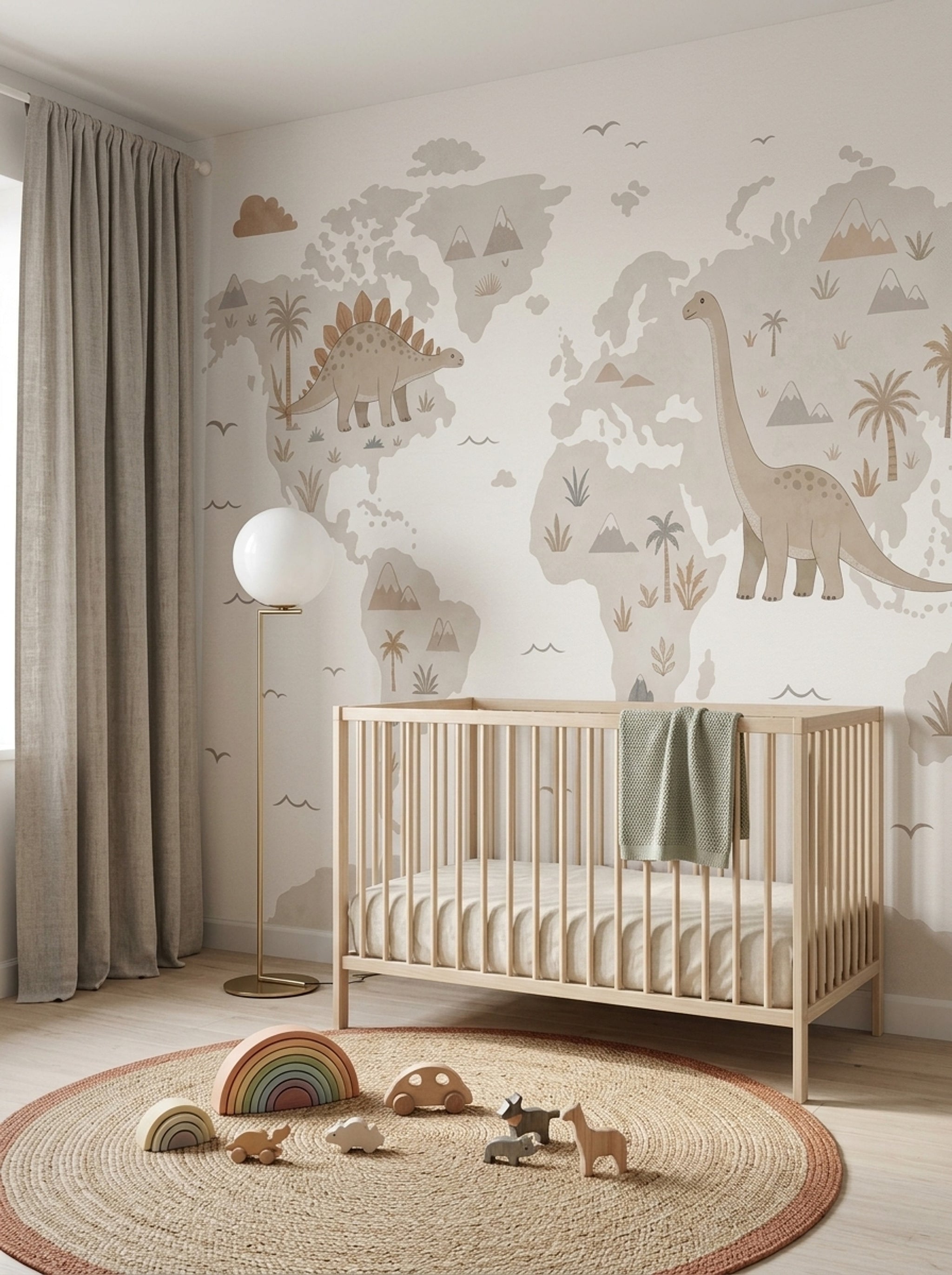 World Map Wallpaper Atlas Removable Geography Wall Decor