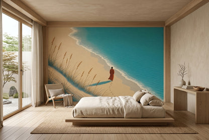 Coastal Landscape Wallpaper Beach Ocean Wall Mural