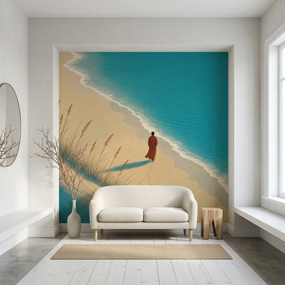 Coastal Landscape Wallpaper Beach Ocean Wall Mural