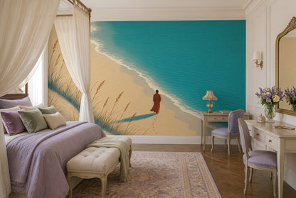 Coastal Landscape Wallpaper Beach Ocean Wall Mural