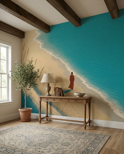 Coastal Landscape Wallpaper Beach Ocean Wall Mural