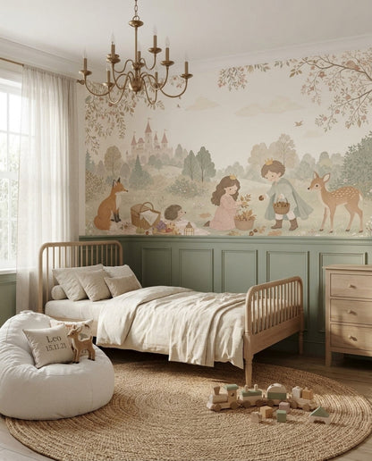 Fairytale Wallpaper Woodland Castle Removable Wall Decor