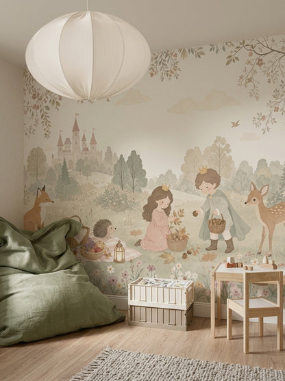 Fairytale Wallpaper Woodland Castle Removable Wall Decor