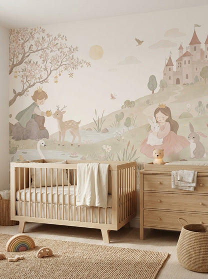 Fairytale Landscape Wallpaper Storybook Princess Wall Mural